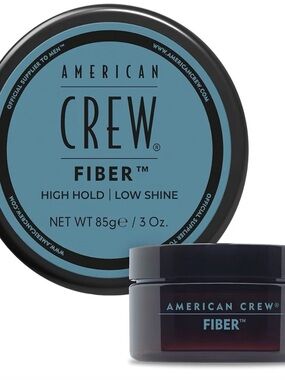 American Crew Fiber Hair Wax 3 oz High Hold Low Shine Men’s Styling Pomade
